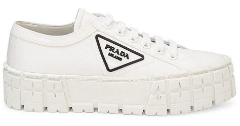 prada sock sneakers white|prada lug sole platform sneakers.